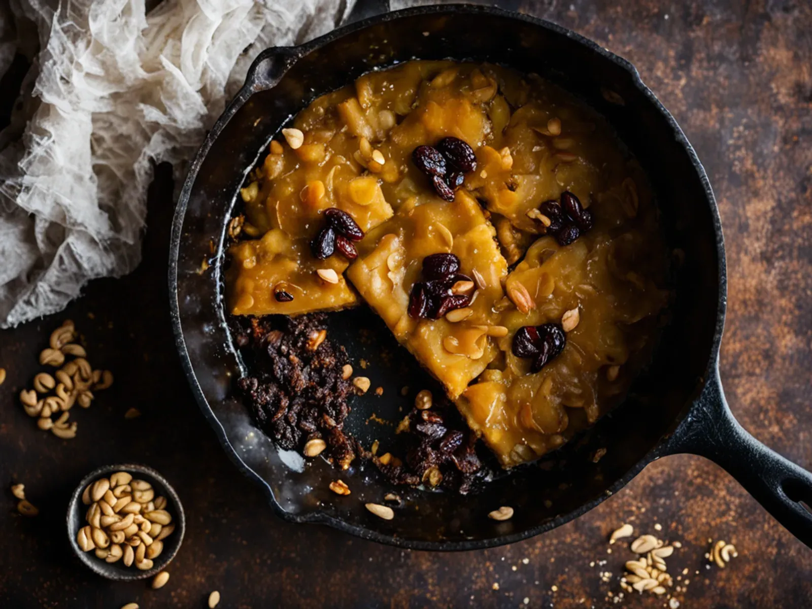 20-Minute Vegan Sooji Halwa for Ashtami Prasad with Cardamom, Cashews and Raisins — Vegan sooji halwa for Navratri Ashtami prasad: semolina roasted in coconut oil, simmered in saff
