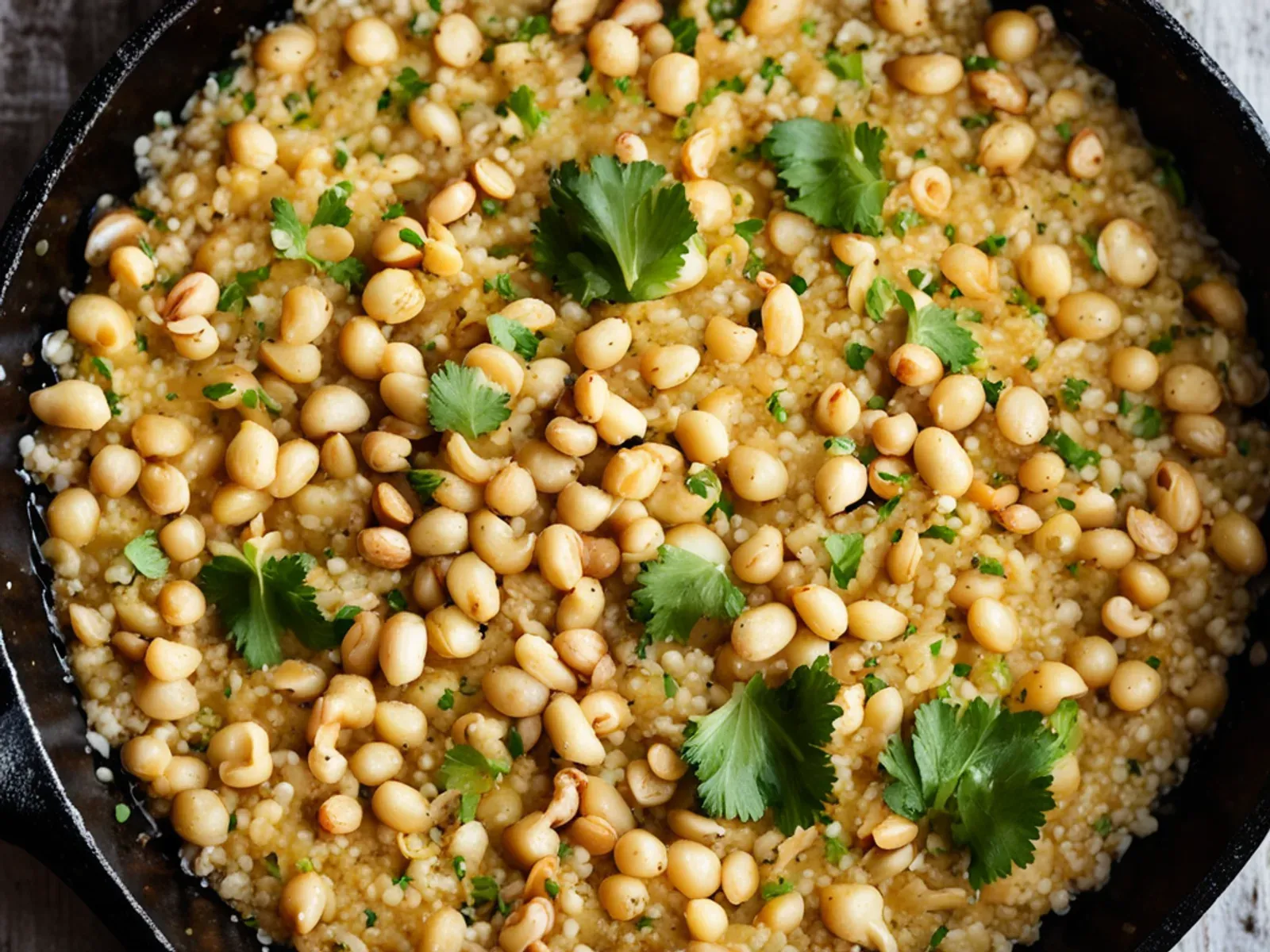Fluffy Sabudana Khichdi with Peanuts, Potato and Lime — Fluffy sabudana khichdi made with soaked tapioca pearls, crushed roasted peanuts, golden potato, cumin and lime. A classic N