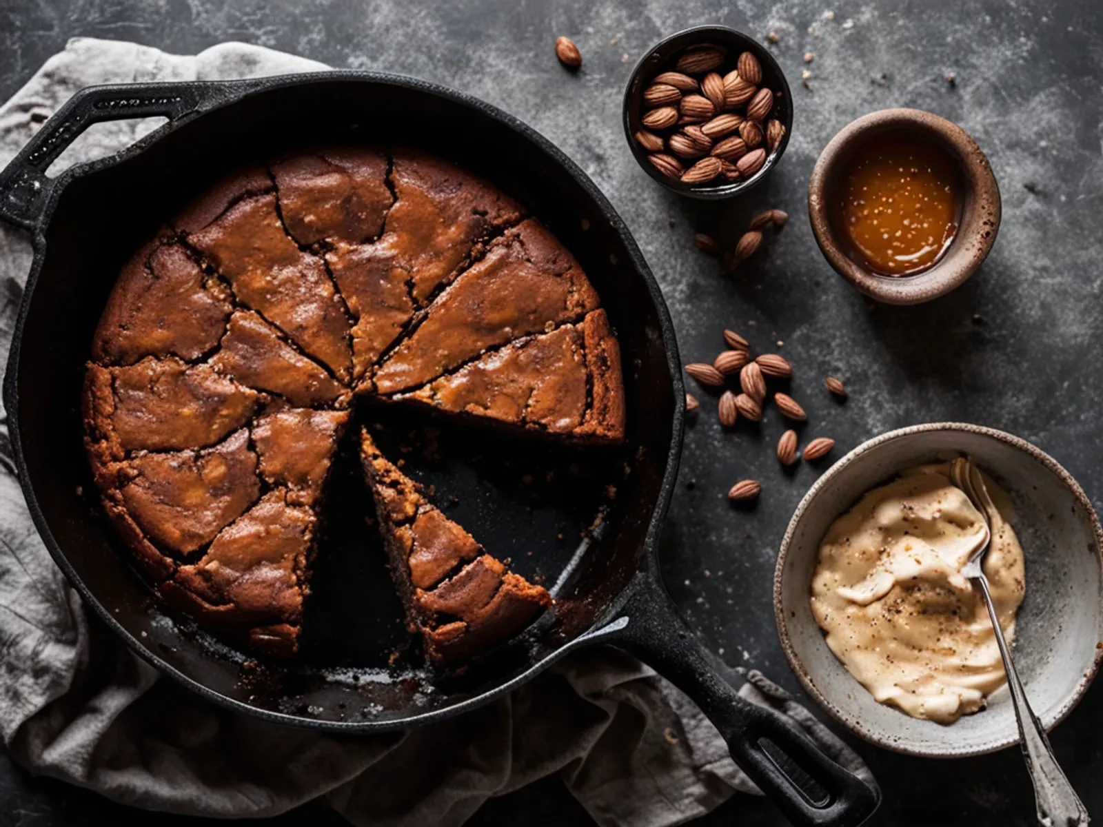 Fudgy Sweet Potato Tahini Brownies — One-bowl sweet potato brownies made with tahini, cocoa, maple syrup and almond flour. Dense and fudgy with melty dark chocolate, and no eggs or