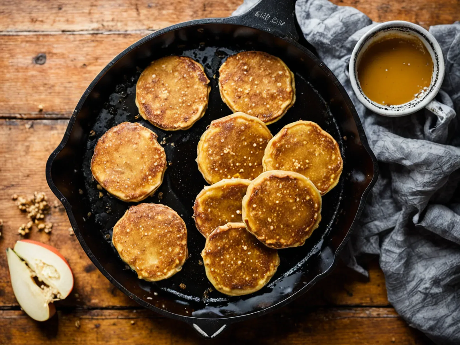 High Protein Vegan Pumpkin Pancakes with Silken Tofu and Hemp Hearts — Fluffy whole wheat pumpkin pancakes made with blended silken tofu, soy milk and hemp hearts, warmly spiced wi